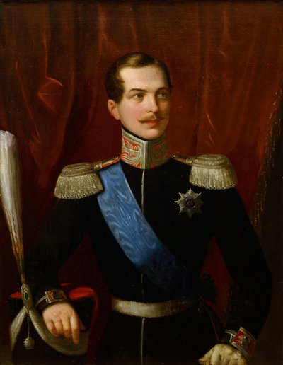 Ritratto del principe ereditario Alessandro Nikolaevich (1818-1881) da Natale Schiavoni