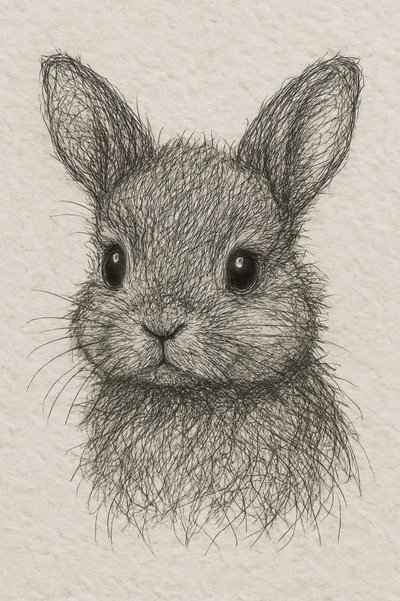 Disegno di un grazioso coniglietto da Natalie Bruns