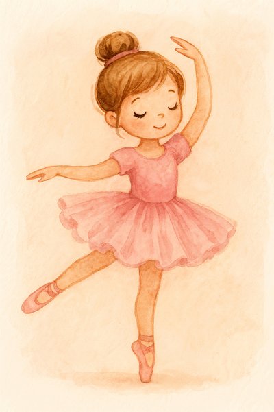 Una ballerina da sogno in rosa da Natalie Bruns