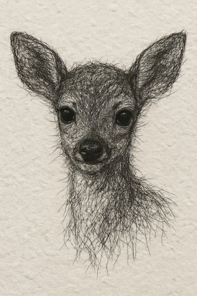 Ritratto di un dolce cerbiatto da Natalie Bruns