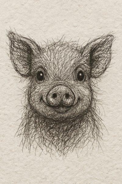 Il piccolo maialino felice da Natalie Bruns