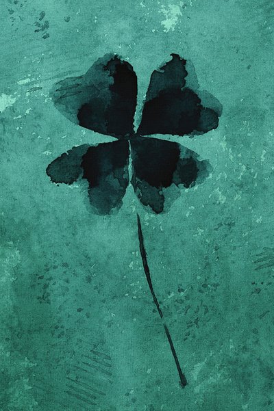 Trifoglio fortunato color verde acqua da Natalie Bruns