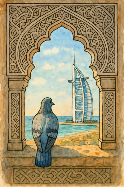 Pigeon Views Dubai da Natalie Bruns