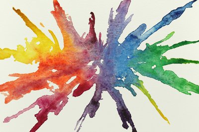 Spruzzo acquerellato arcobaleno da Natalie Bruns
