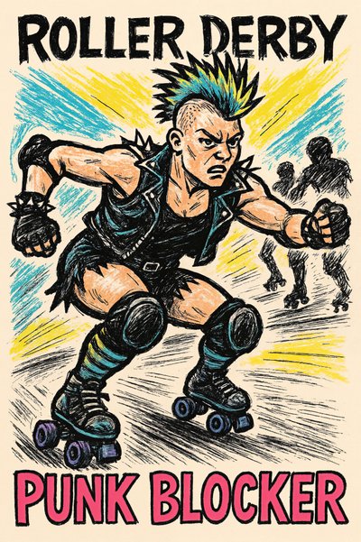 Roller Derby Punk Blocker da Natalie Bruns