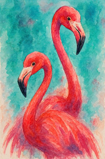 Fenicotteri rosa tropicali da Natalie Bruns