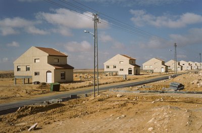 Nuove case per coloni israeliani a Moshav Kadesh Barnea alias Moshav Nizzana nel deserto da Nathan Benn