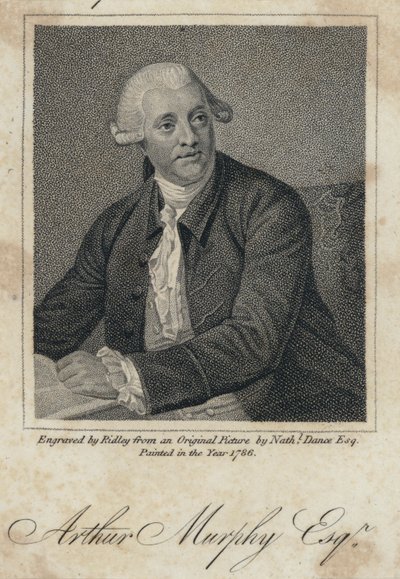 Arthur Murphy, scrittore irlandese (incisione) da Nathaniel (after) Dance Holland