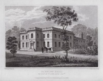 Farnley Hall, la residenza di Walter Fawks da Nathaniel (after) Whittock