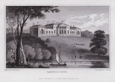 Harewood House da Nathaniel (after) Whittock