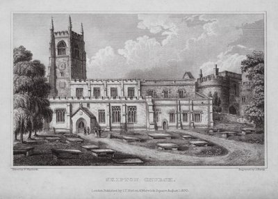 Chiesa di Skipton da Nathaniel (after) Whittock