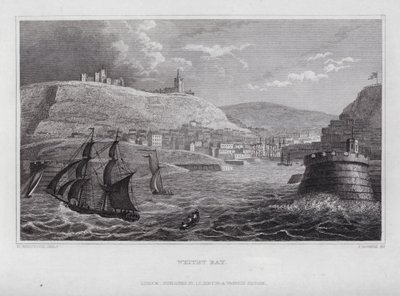 Baia di Whitby da Nathaniel (after) Whittock