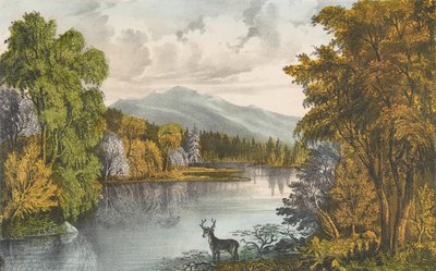 Lago Moosehead, Maine da Currier and Ives