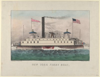 Traghetto di New York, ca. 1860-65 da Currier and Ives