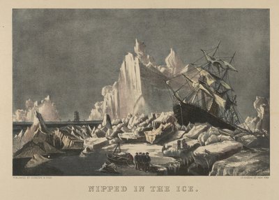 Bloccato nel ghiaccio, 1876-94 da Currier and Ives