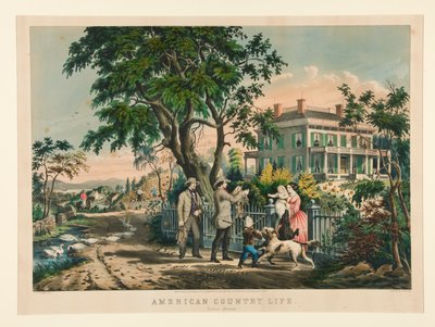 Vita di campagna americana / Pomeriggio di ottobre da Nathaniel Currier