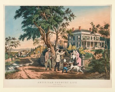 Vita di campagna americana: pomeriggio di ottobre da Nathaniel Currier