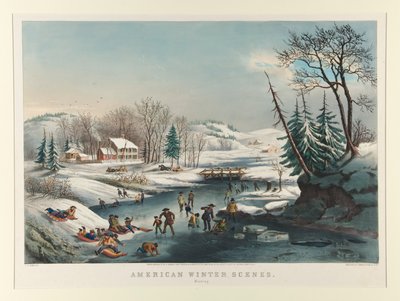 Scene invernali americane. Mattina da Nathaniel Currier
