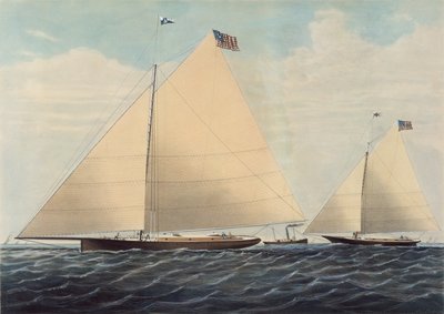 Cutter Yacht Scud di Filadelfia - Modellato da Robert L. Stevens, Esq. da Nathaniel Currier