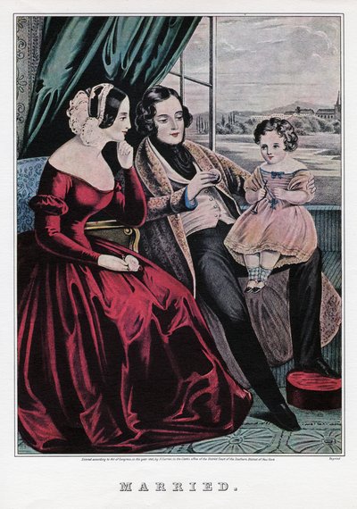 Sposati, 1845 da Nathaniel Currier