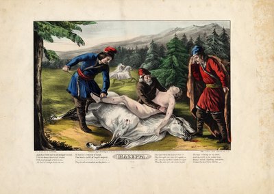 Mazeppa, 1846 da Nathaniel Currier