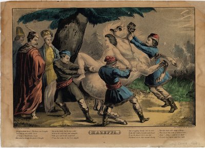 Mazeppa, tavola uno di quattro da Nathaniel Currier
