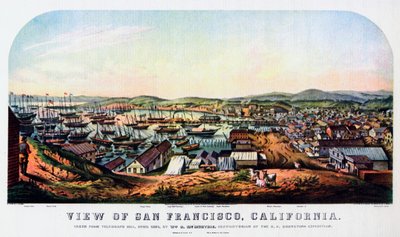 San Francisco, California, 1850 da Nathaniel Currier