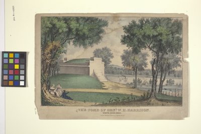 La tomba del Gen. W. H. Harrison da Nathaniel Currier