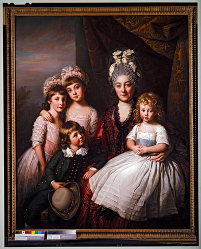 Lady Cooper circondata dai suoi figli da Nathaniel Dance