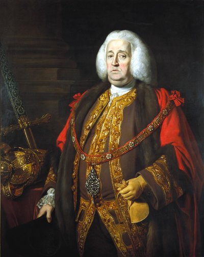 Sir Robert Kite, sindaco 1766 da Nathaniel Dance Holland