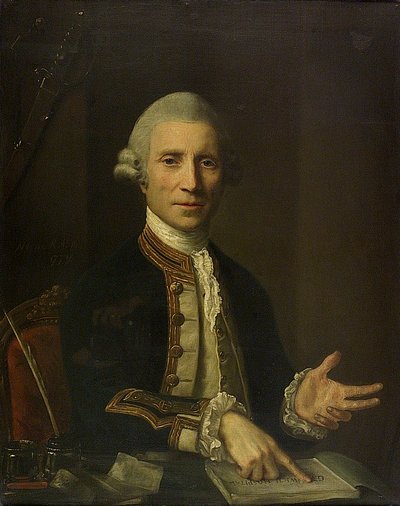 Capitano Thomas Baillie (m.1802) da Nathaniel Hone