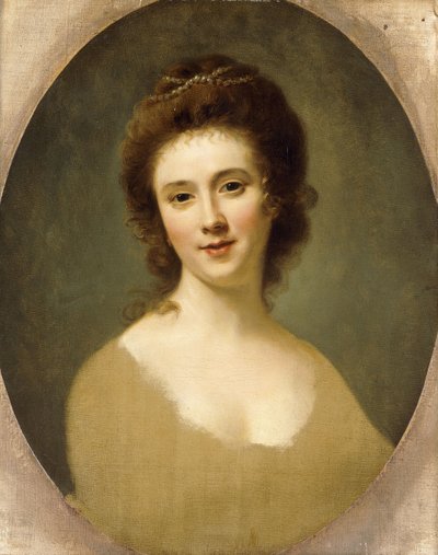 Ritratto di Miss Sunning, testa e spalle da Nathaniel Hone