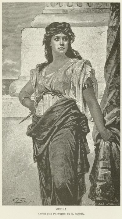 Medea (incisione) da Nathaniel Sichel