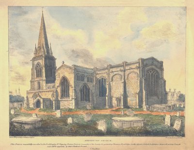 Chiesa di Adderbury da Nathaniel Whittock
