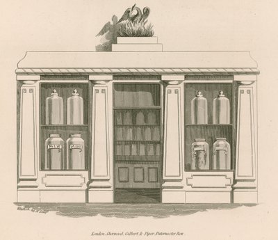 Farmacia, Great Russell Street, Bloomsbury da Nathaniel Whittock