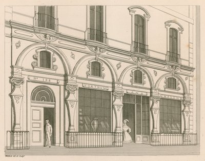 Vetrina per Fortnum and Mason, No 182 Piccadilly, Londra da Nathaniel Whittock