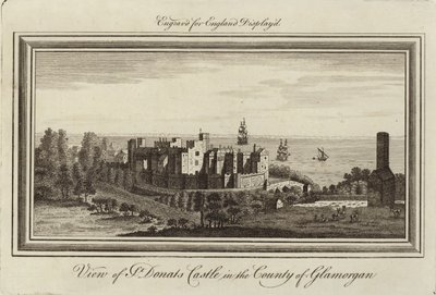 Castello di St Donats da Nathaniel and Samuel Buck