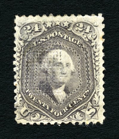 24c Washington F Grill singolo da National Bank Note Company