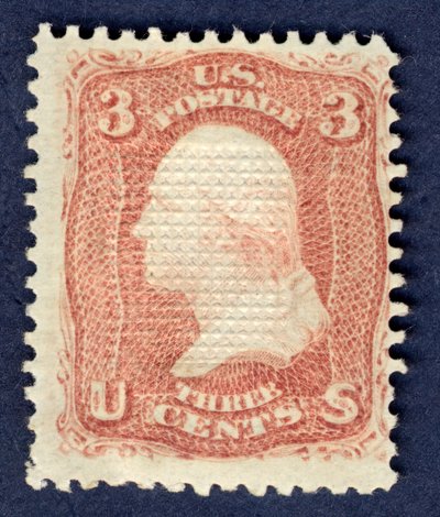 3c Washington E Grill singolo, 1868 da National Bank Note Company