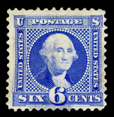 6c Washington ristampa singola da National Bank Note Company