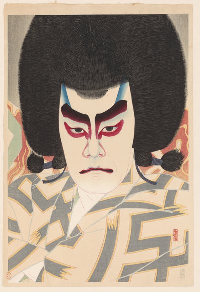 Ichikawa Sadanji nel ruolo di Narukami da Natori Shunsen
