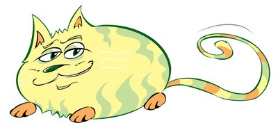 Gatto curvo - caricatura da Neale Osborne