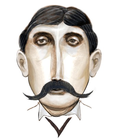 Marcel Proust, 2021 (digitale) da Neale Osborne