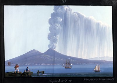 Napoli: eruzione del Vesuvio, 26 ottobre 1822 da Neapolitan School