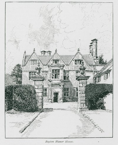 Casa di Boyton Manor (litografia) da Nelly Erichsen