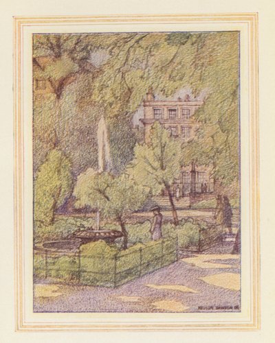 Nei giardini del tempio, Fountain Court da Nelson Dawson