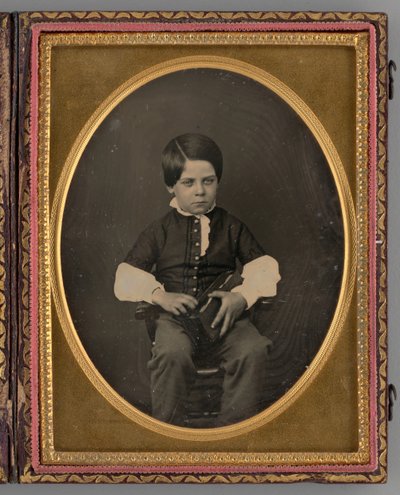 Ritratto senza titolo di un ragazzo seduto, 1853 da Nelson