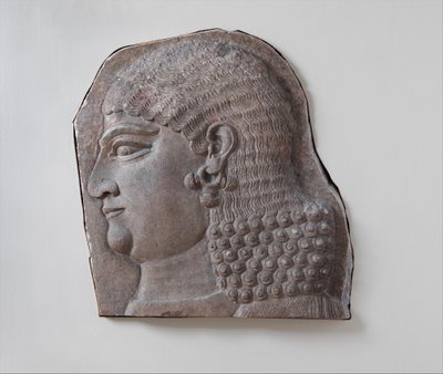 Testa di un Attendente Reale senza Barba, forse un Eunuco da Neo Assyrian Neo Assyrian