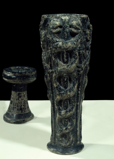Vaso di libagione di Gudea per Ningishzidda da Neo Sumerian Neo Sumerian