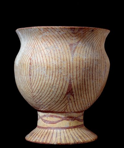Era neolitica: vaso ceramico. Dalla Thailandia. 4630 a.C. Parigi, Museo Guimet, Museo nazionale delle Arti Asiatiche da Neolithic Neolithic